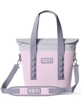New YETI Pink & Gray Soft Tote Cooler Bag Hooper M Series & Mag Shield